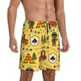 thumbnail image 2 of Bixox Men's Forest Guard printed lightweight casual shorts, soft sleep shorts with pockets., 2 of 7