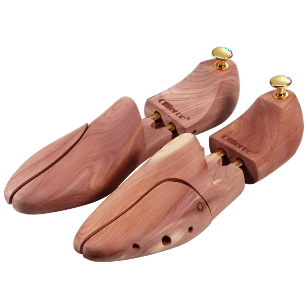 Men's Shoe Trees Twin Tube Adjustable Red Cedar Wood Boots Trees US