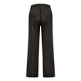 thumbnail image 4 of Pants for Men Relaxed Fit Cotton Linen Trousers Mens Oversized Summer Beach Pants Casual Straight Loose Fit Pockets Gray M, 4 of 5
