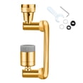 thumbnail image 1 of 1440 Degree Universal Extension Faucet Washbasin Tap Splash Aerator Splash Filter Faucet Faucet Adaptor Rotary Robot Arm Faucets ,Easy to Operate, 1 of 7