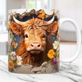 thumbnail image 7 of CaiYueKe Highlands Cow Mug Ceramic Coffee Cup Scottish Rustic Farmhouse Kitchen Tea Mug Country Home Decor Gift for Animal Lovers Microwave and Dishwasher Safe, 7 of 7