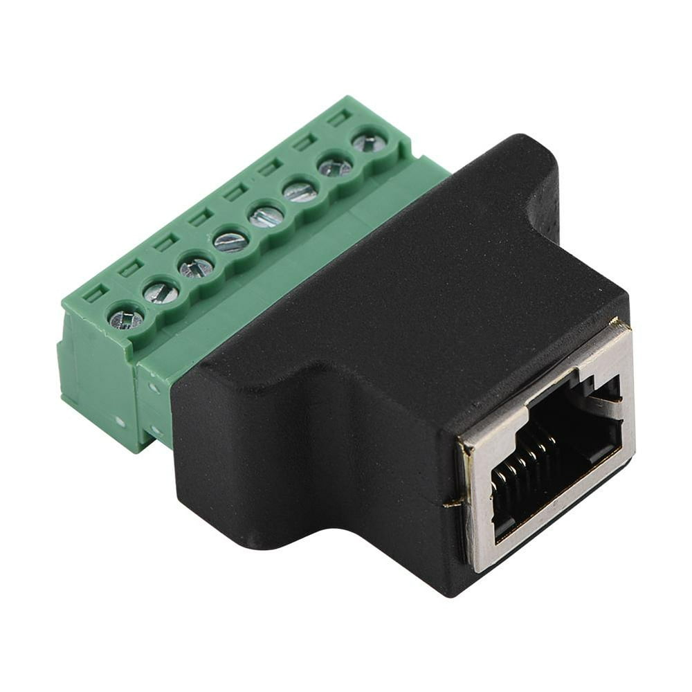 FAGINEY Terminal Adaptor,DVR Connector RJ45 Female Jack to 8
