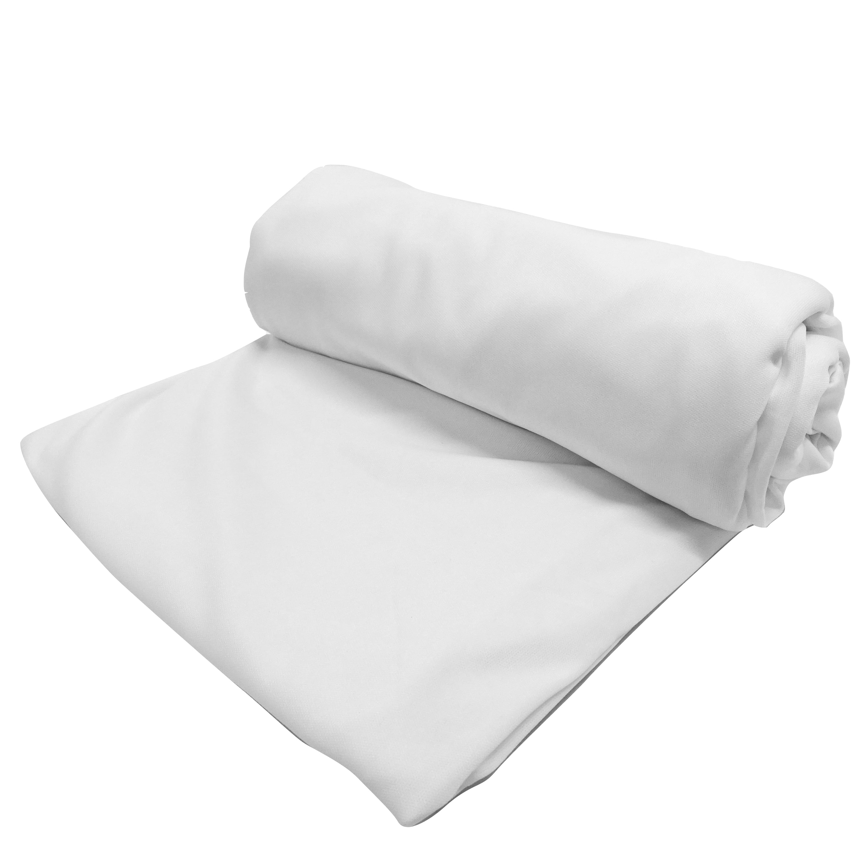 Shason Textile 59" x 3 yd 100 Polyester Peach Skin Craft Fabric, White