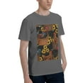 thumbnail image 2 of Bingfone Embroidery Chicken Rooster Men'S Loose Fit Short-Sleeve Pocket T-Shirt, 2 of 7