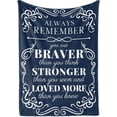 thumbnail image 1 of LHSHID Inspirational Blankets for Women Men Get Well Soon Gift for Friends Recovering from Surgery Chemotherapy Cancer Flannel Throw Blanket You are Braver Than You Think 40"x50", 1 of 7