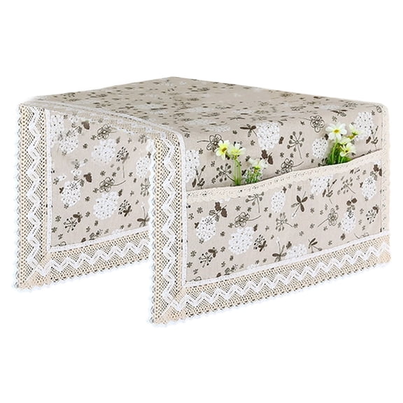 Classice Desig Cottons Linen Refrigerator Cover Washable Dustproo Homes Decoration