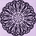 thumbnail image 1 of Ahgly Company Machine Washable Indoor Square Transitional Blossom Pink Area Rugs, 8' Square, 1 of 7