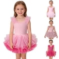 thumbnail image 7 of XXWXYD Girls Tulle Princess Tutu Dress Sleeveless Lace Bow Ballet Birthday Party 𝖥airy Garden Flower Girl Dress Laye𝗋ed Tulle Flower Girl Dress, 7 of 7