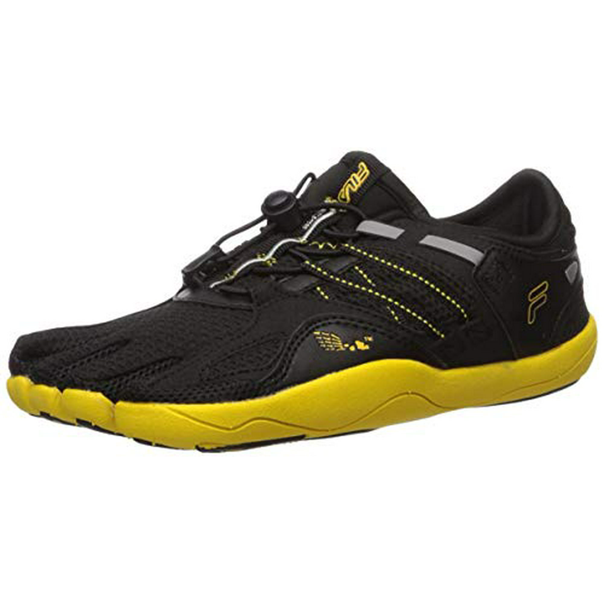 Fila Chaussures d Eau pour Enfants Skele Toes Bay Rnr 3 Noir citron argent Metallique 4 m US Grand Enfant Walmart