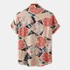 thumbnail image 5 of Hombres Casual Botones Playa Sin posicionamiento Estampado Turndown Camisa de manga corta Blusa Pompotops oipoqjl49513, 5 of 9