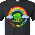 thumbnail image 4 of Inktastic Happy St. Patrick's Day Rainbow and Hat T-Shirt, 4 of 5