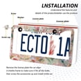 thumbnail image 3 of Aluminum License Plate Frame 2 Pack Car Exterior Accessory Car Tag Holder for Front Rear Plates Cars Decor Abstract Pink Floral Pattern, 3 of 7