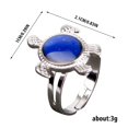 thumbnail image 2 of Encanto de la tortuga de detección de temperatura de cambio de color colgante anillos para las mujeres estilos surtidos unisex mejores regalos de joyería de acero inoxidable de la cadena, 2 of 3