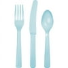Pastel Blue Cutlery Assortment, 24-Pack
