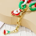 thumbnail image 3 of 4 piezas de pulsera navideña, pulsera colorida, juego de pulseras navideñas para mujeres y niñas, regalo de joyería navideña, 3 of 7