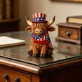 thumbnail image 4 of Independence Day Figurine - Cow Resin Figurine For Decoration, 4 of 7