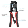 thumbnail image 4 of Crimpadora RJ45 RJ11 RJ45, herramienta de prensado, Cable LAN de red Ethernet, cortador, alicate pelador para conector 6P 8P RJ11 RJ12 RJ45, 4 of 5