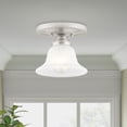 thumbnail image 6 of Livex Lighting Edgemont Ceiling Mount in Brushed Nickel, 6 of 7