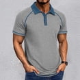 thumbnail image 2 of Krdevn Men's Spring Short Sleeved Lapel T Shirt Casual Versatile Short Sleeved Bottoming Shirt,3XL, 2 of 7