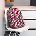 thumbnail image 3 of Easygdp Hearts And Lines Mochila Ligera de 15 Pulgadas para Estudiantes, Mochila Cómoda para la Escuela y Viajes, Correas Ajustables, 3 of 6