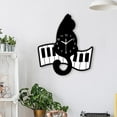 thumbnail image 5 of Piano Cat Wall Clock for Living Room Music Classroom Silent Clock Acrylic Clockwork, 5 of 5
