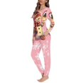 thumbnail image 3 of Conjuntos de pijama de Navidad para mujer, ropa de dormir informal de manga larga, traje de noche con estampado a pedido, otoño, 3 of 4