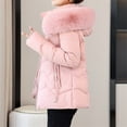 thumbnail image 4 of HTNBO Women's Winter Puffer Coat Thicken Fleece Lined Down Jacket Waterproof Faux Fur Detachable Hooded Parka, 4 of 4
