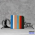 thumbnail image 4 of Handmadetneonsign Couple Lover Metal Bookends, Couple Name Bookend, Wedding Table Bookshelf Decor 77868, 4 of 4