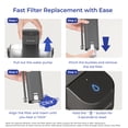thumbnail image 5 of Waterdrop MASTER Replacement Filter, 200-Gallon Lifespan, 1-Pack, Compatible with BW-WD-ED10G Rechargeable Countertop Water Filter Dispenser, 5 of 13