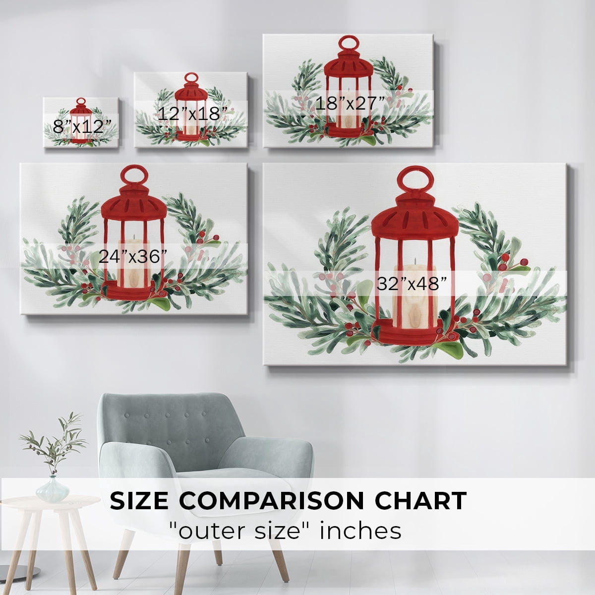 Woodland Holiday Collection A- Gallery Wrapped Canvas