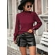 thumbnail image 5 of Suéteres de Otoño e Invierno para Mujer, Jerseys de Punto con Mangas Farol, Suéteres Tipo Top Vino Tinto S, 5 of 10