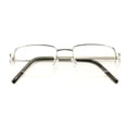 thumbnail image 2 of Metal Half Rimless Clear Lens Eye Glasses - Modern Fashion Eyewear, 2 of 2