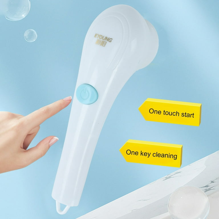 Ohhgo Electric Spin Scrubber Cordless Power Cleaning Brush with 3  Replaceable Brush Heads Adjustable Extension Arm Shower Scrubber for  Bathroom Tub