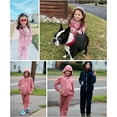 thumbnail image 6 of Oudiya Girls 2 Piece Outfits Velour Tracksuit Hoodie and Jogger Set Sweatsuit Athletic Clothes Sets, 6 of 6