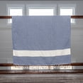 thumbnail image 5 of Deerlux 100% Cotton Turkish Bath Towel, 40 x 70 Diamond Peshtemal Set of 2,  Navy, 5 of 9