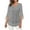 Silver, variant on Fall Fashion Must Haves Women's Feminine Bell Sleeve Blouse V Neck 3/4 Sleeve Solid Color Flowy Top Tees Tshirts for Special Events Women Fall Clothes