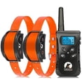 thumbnail image 1 of Paipaitek Orange TPU Dog Training Collar,Rechargeable&Waterproof Dog Vibration Collar with Remote,1600Ft,(2 Dogs)., 1 of 8