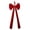 B Red 25.2"x11.8", variant on Large Decorative Bow, Velvet Fabric Bow, Long Tail Holiday Accent for Christmas Trees Doors and Mantels, Burgundy, 25.60 x 14.96 in