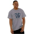 thumbnail image 5 of Patriotic Bald Eagle American Flag Plus Size Crewneck Graphic Tee Shirt Brisco Brands 3X, 5 of 6
