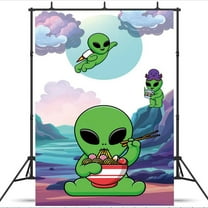 Alien Party Supplies Background Backdrop Taspestry Banner Poster Decor Decorations