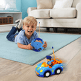thumbnail image 2 of FRESHE Cartoon Remote Control Car, Rc Car with LED Lights & Music, Cars Toys for Ages 2-4,（Blue）, 2 of 6