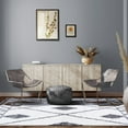 thumbnail image 2 of Boho Tribal Geometric Shag Indoor Tassel Area Rug, Black/Cream, 8' x 10', 2 of 8