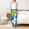 thumbnail image 6 of Lsque Goose Holding an Umbrella Print Women's Pajama Pants, Lounge Pant - Comfortable Home Wear,Elastic Waistband, Stylish Design-Small, 6 of 9