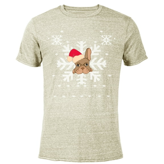 Marvel Hawkeye Snowflake Puppy Holiday - Short Sleeve Blended T-Shirt for Adults – Customized-Yellow