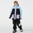 thumbnail image 6 of qelini Kids Snowsuits for Boys Girls Waterproof Windproof Ski Suits Warm Insulated Hooded Outdoor Overalls Winter Outfits, 6 of 8