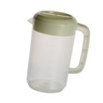 thumbnail image 5 of Recipiente para almacenamiento de bebidas con tetera medidora de té con leche de gran capacidad con tapa Jarra de agua fría resistente al calor Jarra de jugo de plástico (2500 ml de color aleatorio), 5 of 5