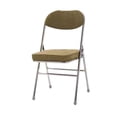 thumbnail image 2 of Lipstore Chaise Pliable Chaise de Bureau Dossier Portable Chaise de Lecture Siège Rembourré Réunion Vert, 2 of 8