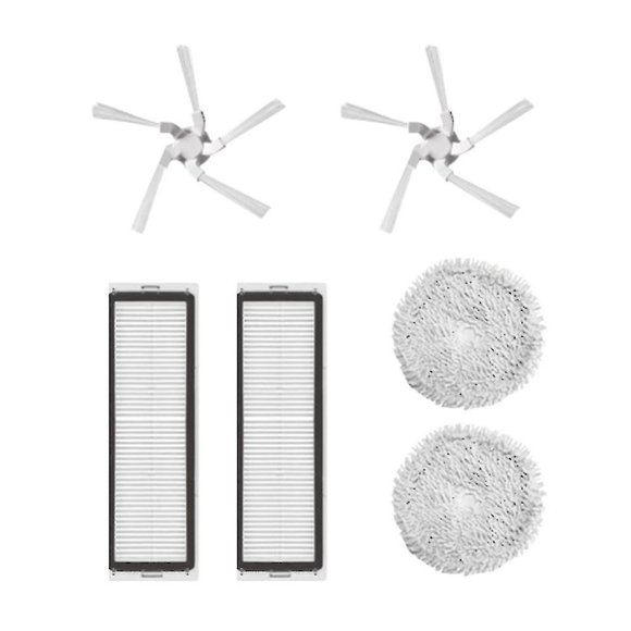 6pcs Replacement Parts Kit For W10 Robotic Vacuum Cleaner Washable Hepa Filter Mop Cloth Side Brush