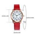 thumbnail image 2 of YZZZJZQL Women Watch Elegant Small Dial Quartz Wristwatches Simple Soft Frosted Pu Leather Strap White, 2 of 4