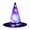 Purple, variant on Halloween LED Glowing Witch Hat- Hanging Lighted Witch Hat Decoration Flash Modes for Indoor, Outdoor, Yard, Tree, Parties